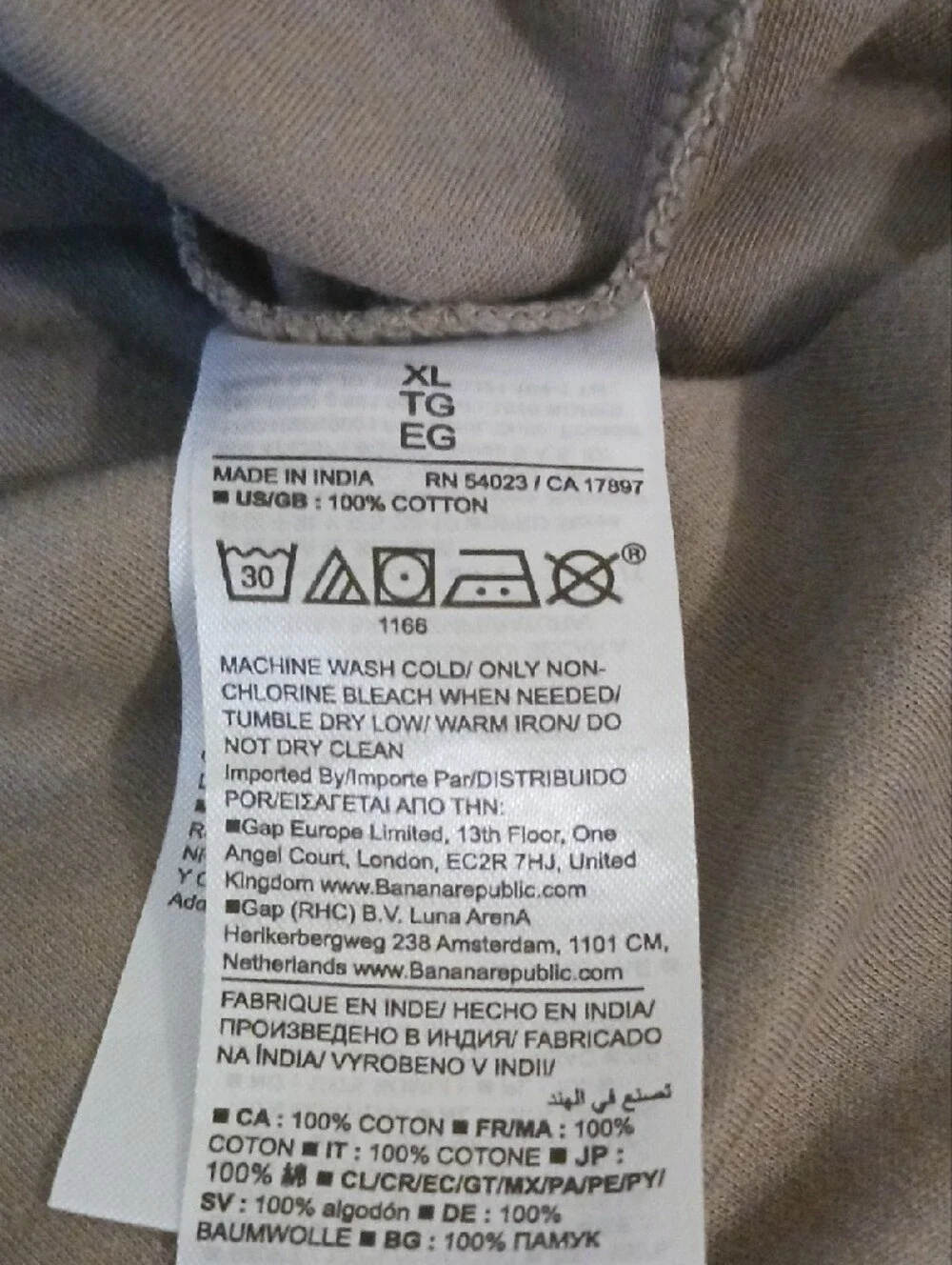 Banana Republic Men's Luxury- Touch Long-Sleeve Polo Mocha Chi XL